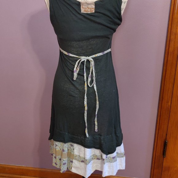 Green Ian Mosh Patchwork Sleeveless Dress Size S - Picture 4 of 5